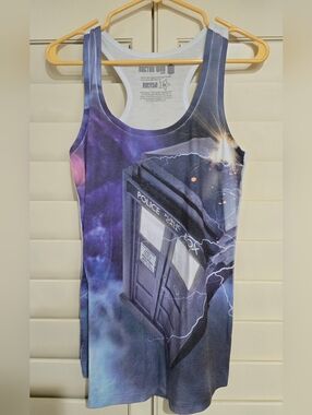 Purple Junction Dr. Who Womens Tank Top